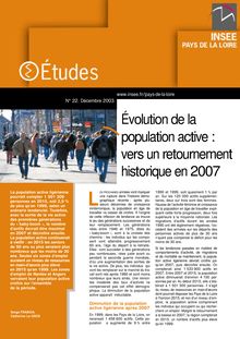 Évolution de la population active : vers un retournement historique en 2007
