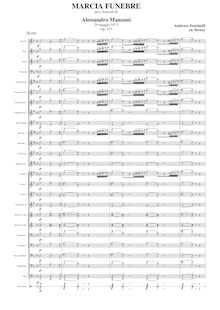 Partition complète (moderne orchestration), Marcia funebre per I funerali di Manzoni, Op.157