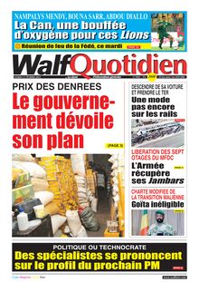 Walf Quotidien n°8968 - du mardi 15 février 2022