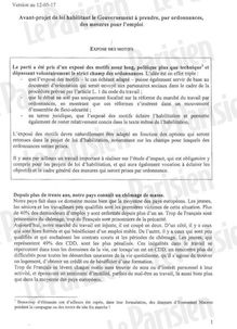 DOCUMENT LE PARISIEN EXCLUSIF. L intégralité de l avant-projet de loi sur le marché du travail