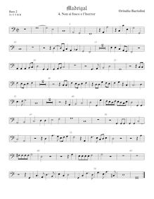 Partition viole de basse 2, Madrigali a 5 voci, Libro 1, Bartolini, Orindio