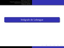 Notions du chapitre Integrales de Riemann et de Lebesgue sur R