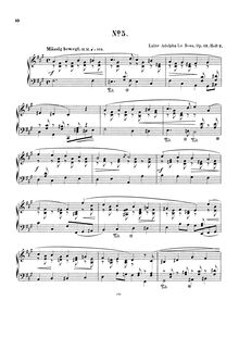 Partition Heft II., 8 préludes, Op.12, Acht Praeludien für Clavier, Op.12