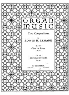 Partition orgue score, en California, Lemare, Edwin Henry