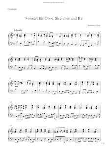 Partition Cembalo, hautbois Concerto en A minor, A minor, Elmi, Domenico