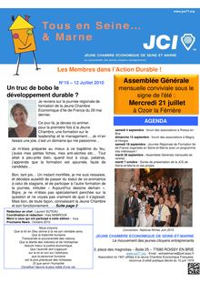 JCE Seine-et-Marne_Lettre d information - Assemblée Générale ...
