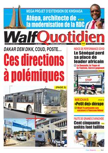 Walf Quotidien n°8658 - du jeudi 04 février 2021