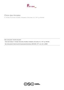 Choix des Annales  ; n°4 ; vol.32, pg 844-844