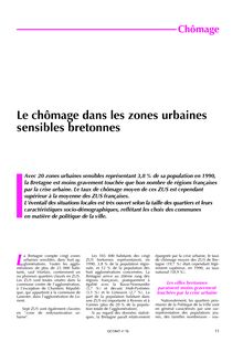 Le chômage dans les zones urbaines sensibles bretonnes (Octant n° 76)