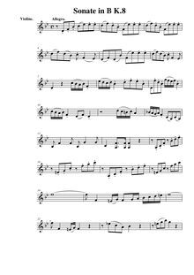 Partition de violon, violon Sonata, Violin Sonata No.3 par Wolfgang Amadeus Mozart