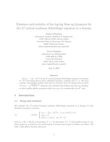 Existence and stability of the log log blow up dynamics for