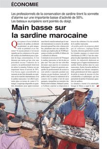 Main basse sur la sardine marocaine