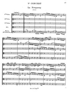 Partition Concert V, 6 Concerts Transcrits en Sextuor, Rameau, Jean-Philippe
