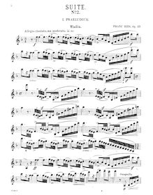 Partition de violon,  No.2 pour violon, F major, Ries, Franz