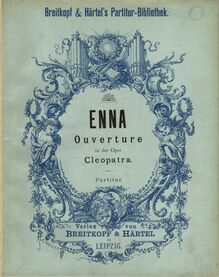Partition couverture couleur, Cleopatra, Enna, August