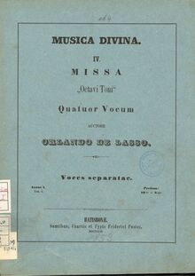 Partition Soft Cover (color scan), Missa Jäger, Missa Venatorum