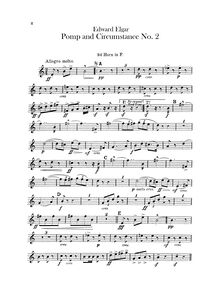 Partition cor 1, 2, 3, 4 (F), Pomp et Circumstance, Op.39, Elgar, Edward