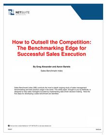 How to Outsell the Competition: The Benchmarking Edge for ...