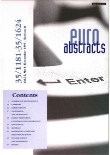 Euroabstracts. Vol.35 No 6 December 1997 - Section II