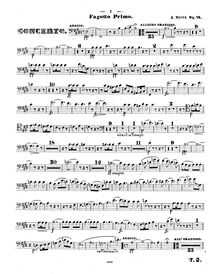 Partition basson 1 (cleaned), violoncelle Concerto, Concerto Pour Violoncelle Avec Orchestre Ou Piano