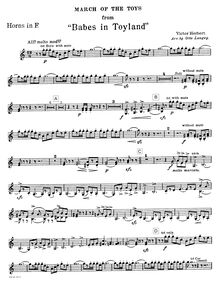 Partition Brass (cornes, Cornet 1, 2, Trombone), Babes en Toyland