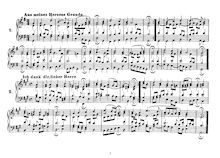Partition , partie I (Nos.1-101), choral harmonisations, Vierstimmige Choralgesänge ; Four Part Chorales