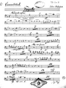 Partition basson, Concertstück pour vent quintette et orchestre
