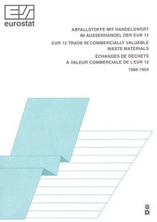 EUR-12 trade in commercially valuable waste materials 1988-1994