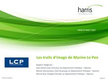 Harris Interactive pour LCP : Les traits d’image de Marine Le Pen