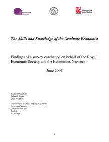 This study was prompted by concerns that benchmark statements for  economics were potentially out of