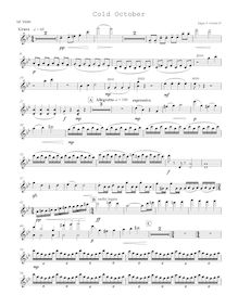 Partition violon I, Cold October, D minor, Girtain IV, Edgar