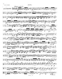 Partition viole de gambe 1, corde quintette, Op.1, Quintetto pour 2 Violons, Alto et 2 Violoncelles, Op.1