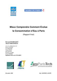 Mieux Comprendre Comment Évolue la Consommation d&#39;Eau à Paris