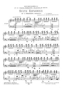 Partition complète,  Española No.1, Op. 47, Albéniz, Isaac par Isaac Albéniz