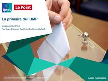 Primaire UMP : rapport sur les intentions de vote 