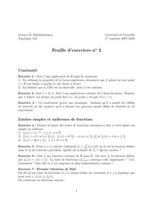Licence de Mathematiques Universite de Grenoble Topologie L31 1er semestre