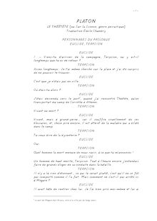 Platon - Théétète.pdf - Platon - Le Théétète
