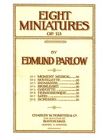 Partition No.8 Scherzo, 8 Miniatures, Op.113, Parlow, Edmund