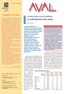 Les zones d emploi de Haute-Normandie : La redistribution des cartes