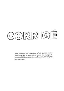 Corrige MC SOMMELLERIE Notions elementaires d oenologie 2007