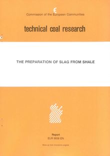 The preparation of slag from colliery shale