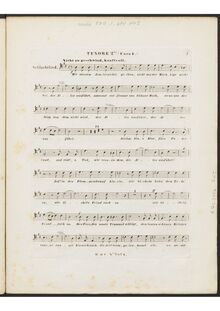 Partition ténor 2do chœur I, Schlachtlied, D.912 (Op.151), Battle Song