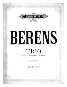 Partition de piano, Piano Trio, D major, Berens, Hermann