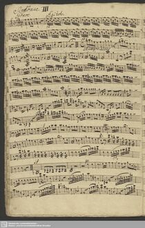 Partition violons I, Symphony en F major, F major, Rosetti, Antonio