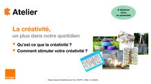 Initiation - Parcours Makers (FR) - 2. Toolkit - Booster sa créativité - Fondation Orange