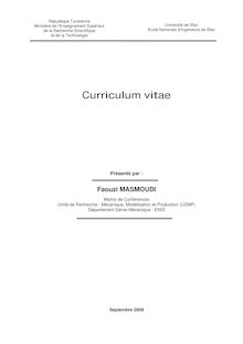 CV - Curriculum vitae