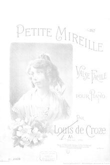 Partition complète, Petite Mireille: Valse facile, C major, Croze, Louis de