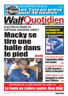Walf Quotidien n°8789 – 12/07/2021