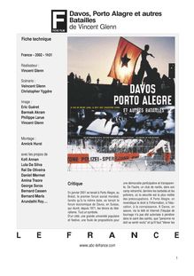 Davos, Porto Allegre et autres batailles de Glenn Vincent