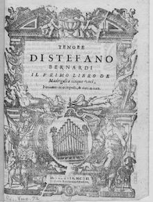 Partition ténor, Il primo libro de madrigali a 5 voci, novemante composte et dati en luce